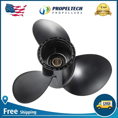 11 1/2 x 13 Aluminum Outboard Boat Propeller fit Suzuki 35-65HP 13 Tooth 11.5x13