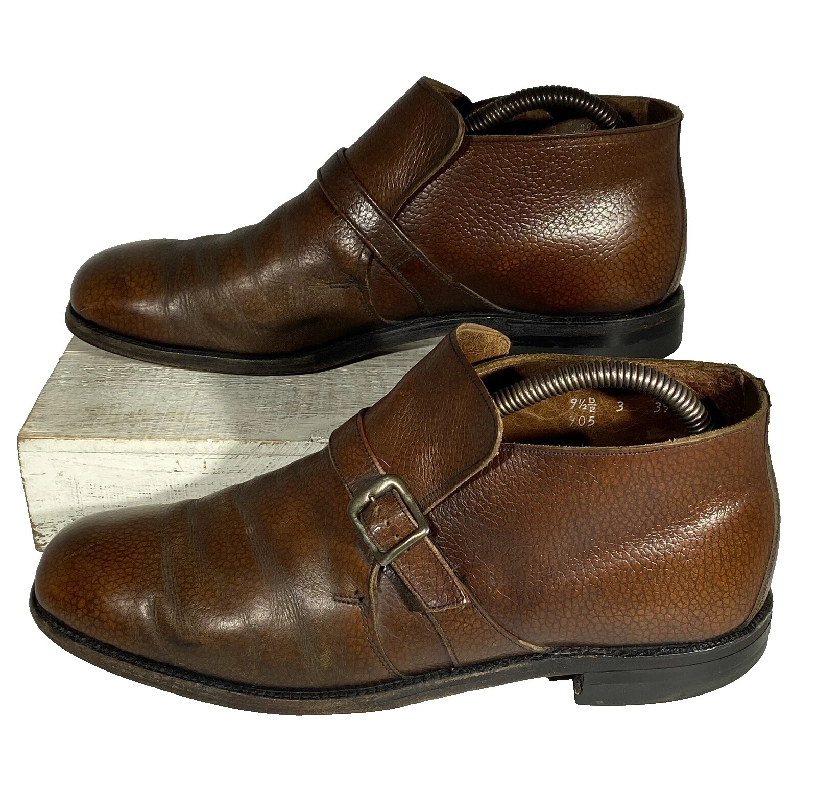 Zapatos de Cuero Marrón Vintage Diario para De hombre