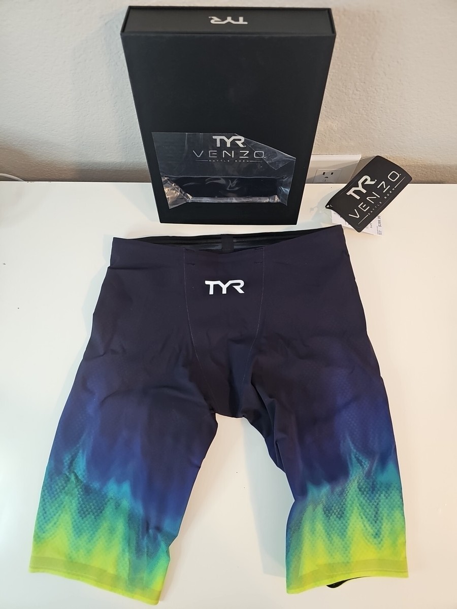 BRAND NEW | TYR VENZO | Lightweight Jammer | Mens 30 | Lime/Navy
