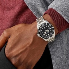 SEIKO Prospex SNE597P1 Solar Diver Sapphire 200M Black Dial Watch 4