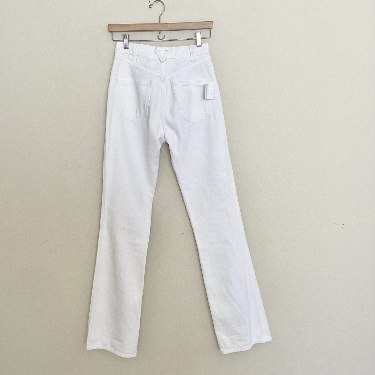 Bottega Veneta White High Waisted Jeans SZ 38 | eBay