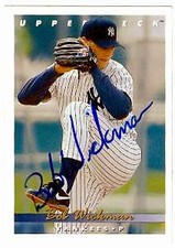 Bob Wickman autographed baseball card (New York Yankees) 1993 Upper Deck #372