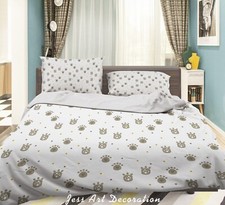 3D Paw Prints Pattern Kids Quilt Cover Set Duvet Cover Bedding Pillowcases