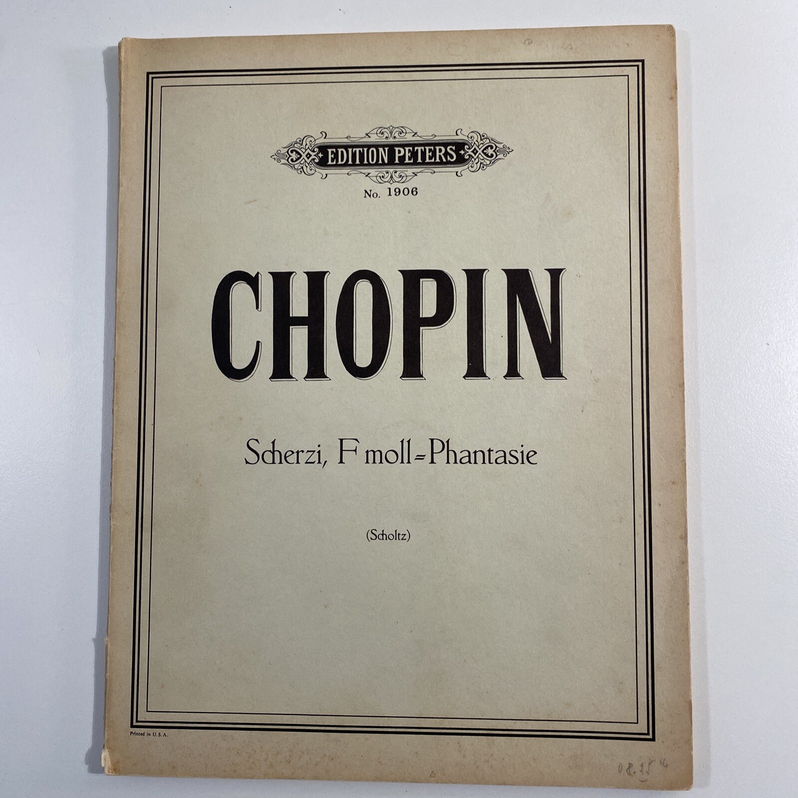 LOT OF 2 CHOPIN Piano Books Scherzi WALTZES Edition Peters 1906 chopin-waltzes-pianoworks