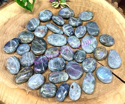 Wholesale 2 Lbs Lot Natural Sunset Labradorite Mini Palm Stones Crystal Energy