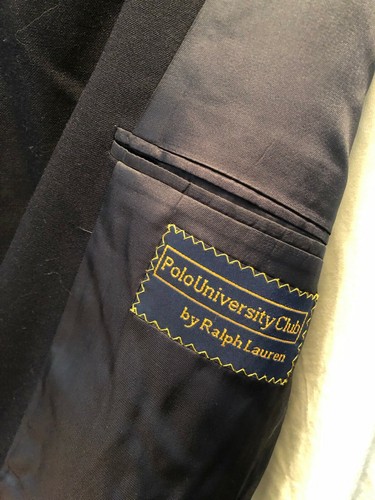 Ralph Lauren Polo University Club Blue / Black Blazer XL - 100% pure wool - 第 4/8 張圖片