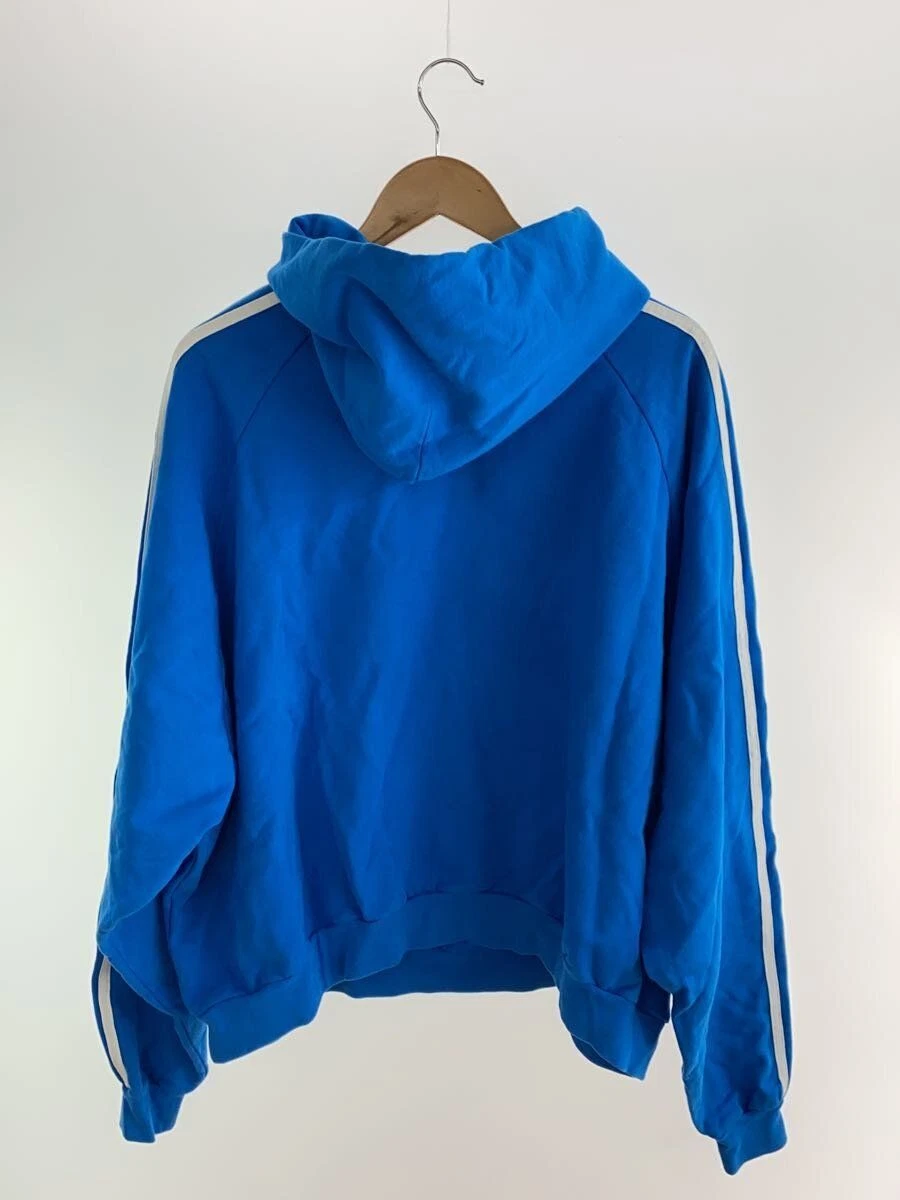 Felpa con cappuccio BALENCIAGA vestibilità grande L cotone blu usata