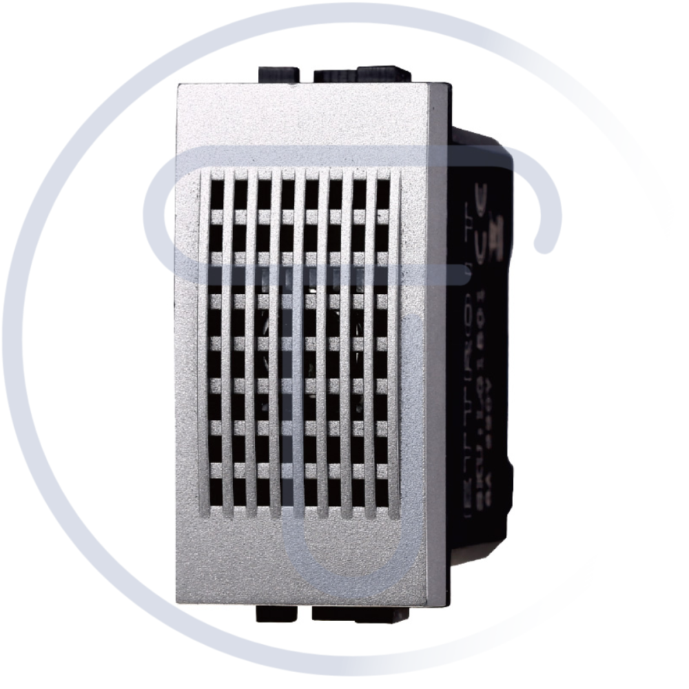 Modulo ronzatore, serie Space, grigio, 6A, compatibile con serie BTicino Living