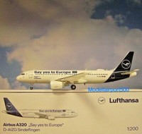 Herpa Wings 1:200 Airbus A320 Lufthansa Sindelfingen 559997 Modellairport500