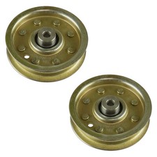 2x Flat Idler Pulley For Cub Cadet RZT-L54KW 54"Deck 2014