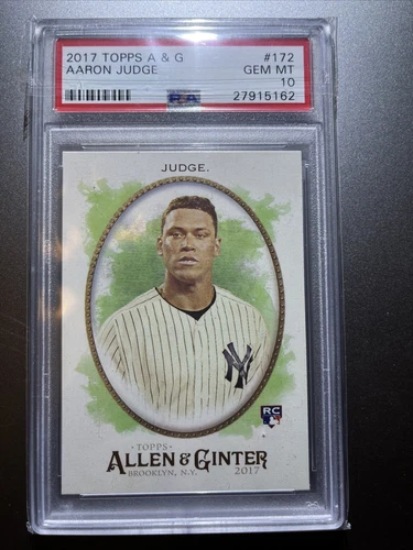 AARON JUDGE RC 2017 TOPPS ALLEN & GINTER #172 PSA 10 NEW YORK YANKEES