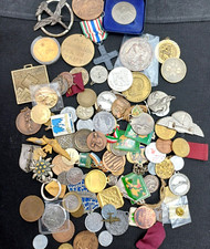 LOTTO MEDAGLIE , GADGET , GETTONI , TOKEN - VARI TEMI - KG 1,290 ( lot: 317 )