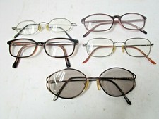 Vintage Lot Of 5 Reading Seeing Eyewear Glasses Mens Womens Frames Name Brands