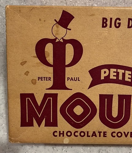 Vintage MOUNDS Candy Bar Box~Peter Paul Big Double Bar~leer~Requisite/Display~Anzeige - Bild 2 von 14