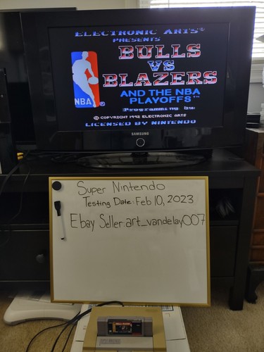 Bulls vs. Blazers - (SNES, 1992) *Good Condition* Cleaned & Tested* FREE SHIP! - Picture 8 of 9