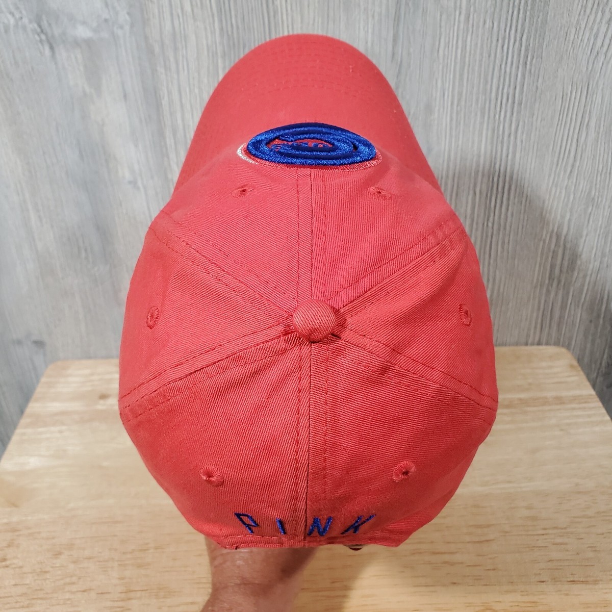Rare PINK Victoria Secret New Era Blue Chicago Cubs  Baseball Hat Cap Chicago Cubs Teal/Pink New Era Low Profile 9FIFTY Snapback  main image 3