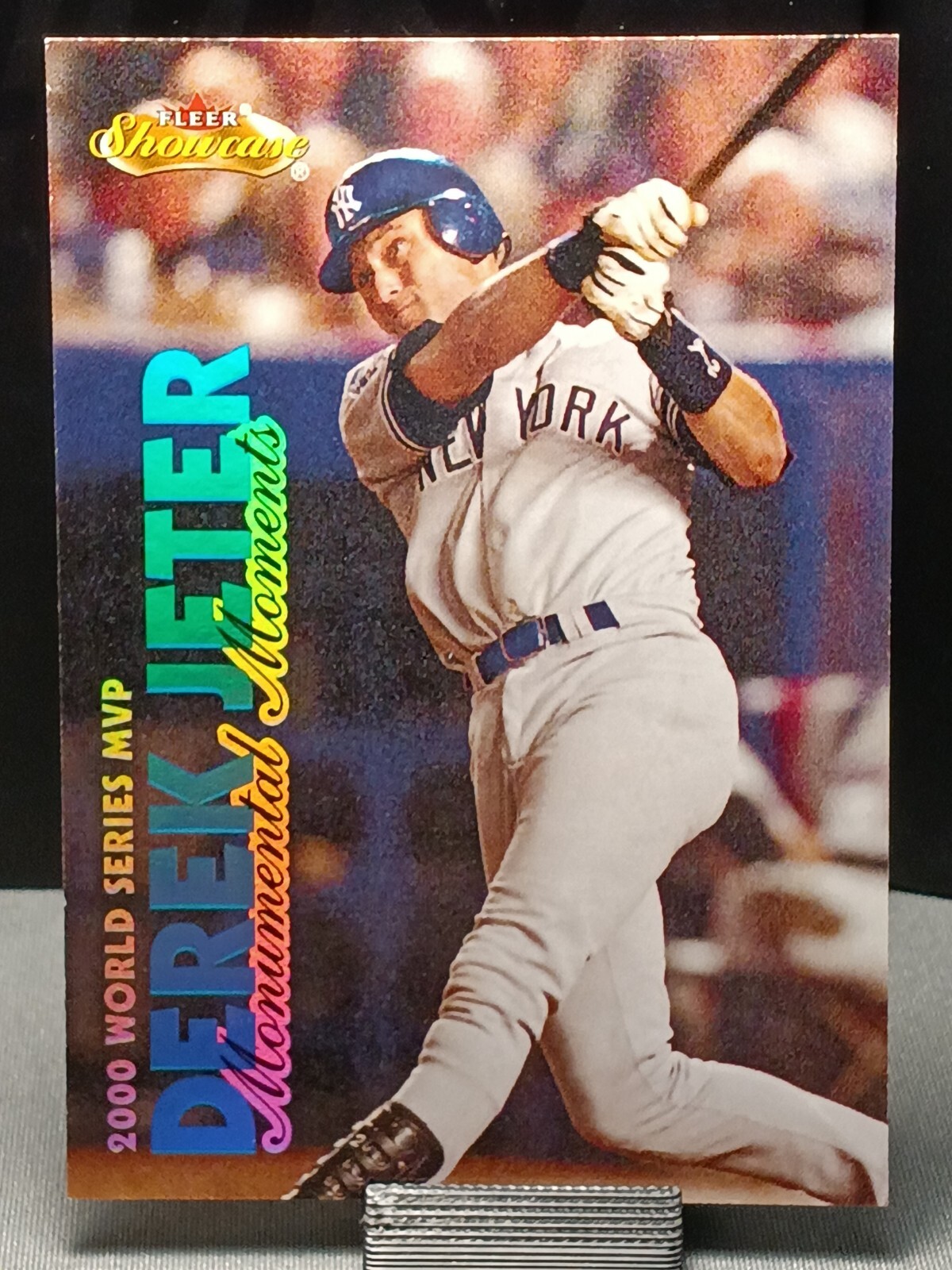 2001 Fleer Showcase Monumental Moments #5 /2000 Derek Jeter New York Yankees