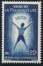 TIMBRE FRANCE 1224** Poliomylélite  1959