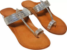 Women Kolhapuri soft Leather Chappal Jesus flat HT38 fashion UK size 4-8