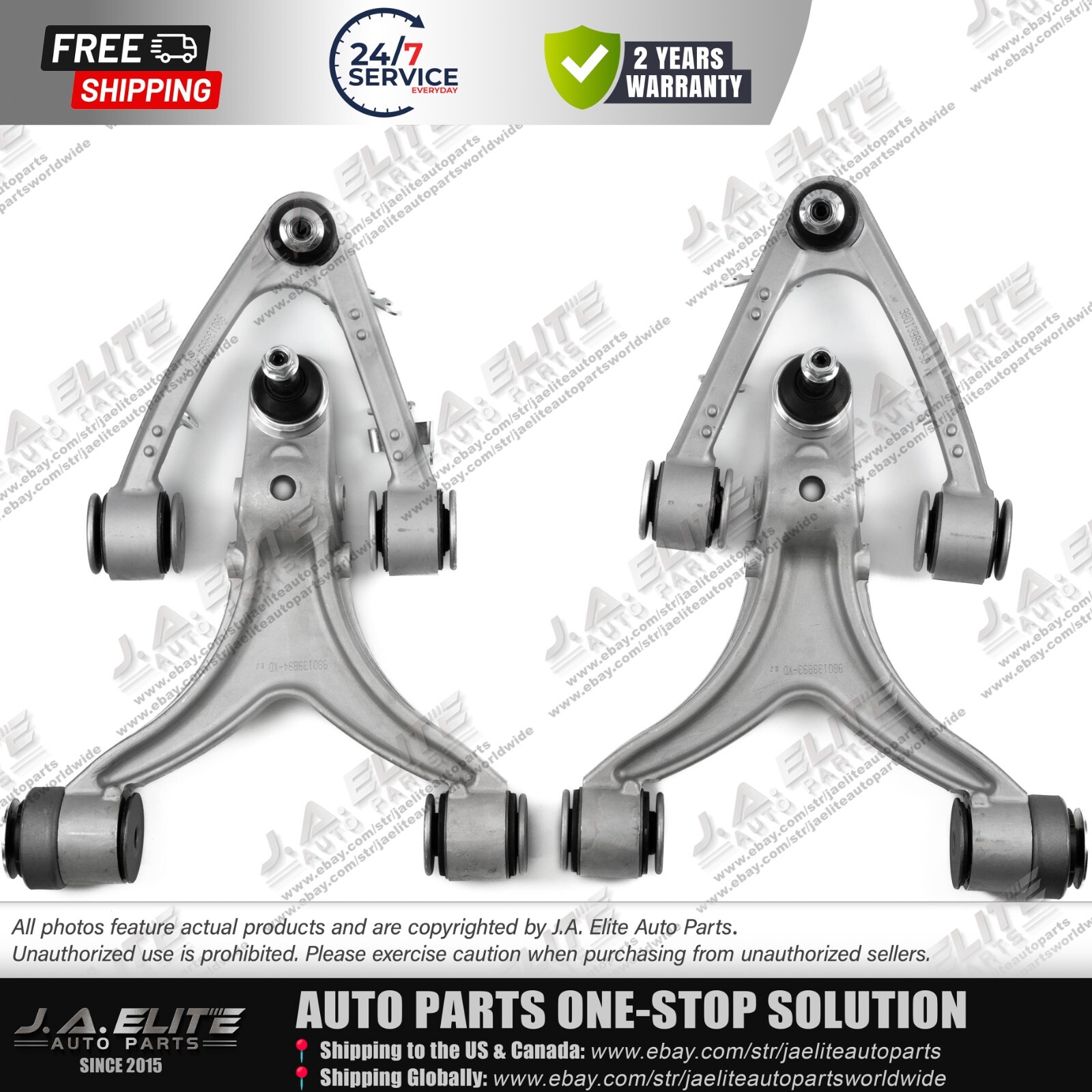 4pcs Front Upper Lower Left Right Control Arm Kit fit Maserati Quattroporte GT
