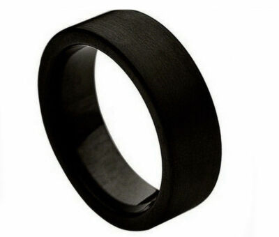 His Her's 8MM 6MM Flat Black Finish Wed Carbide Matte Limited time sale Tungsten