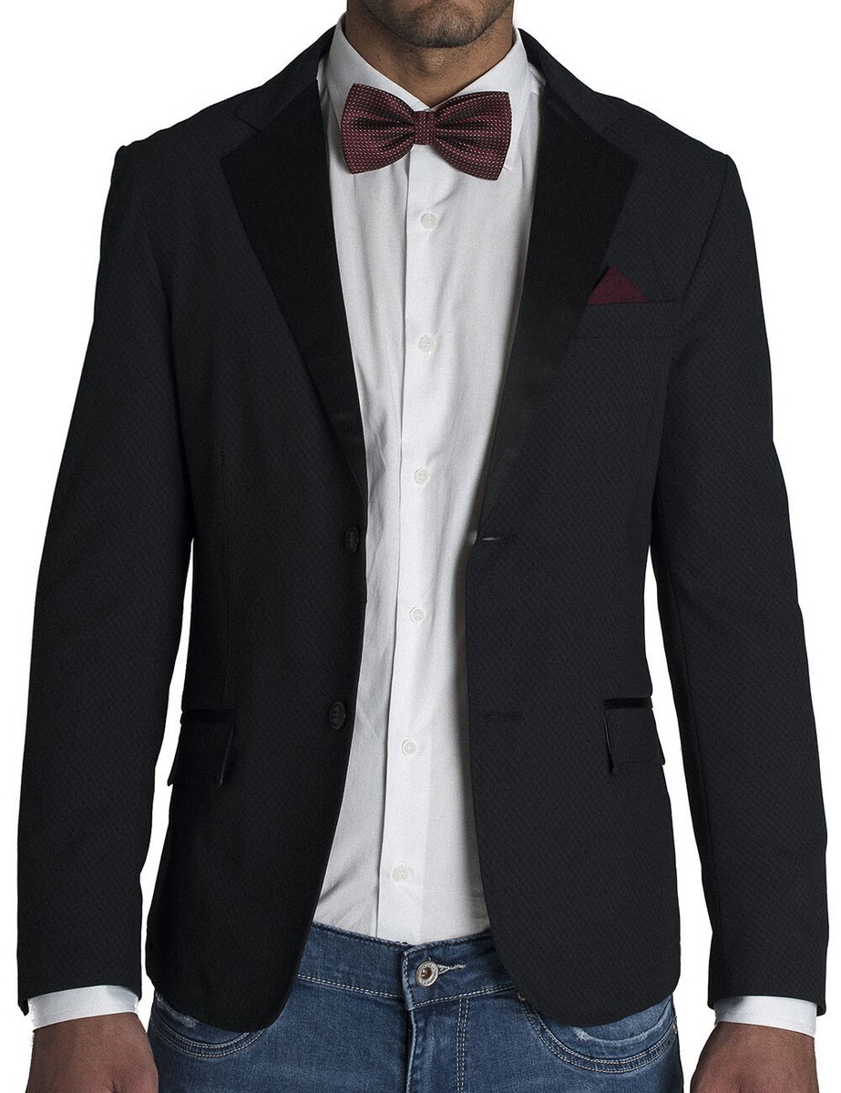 Giacca Uomo Fashion Elegante Sartoriale Smoking Made In Italy