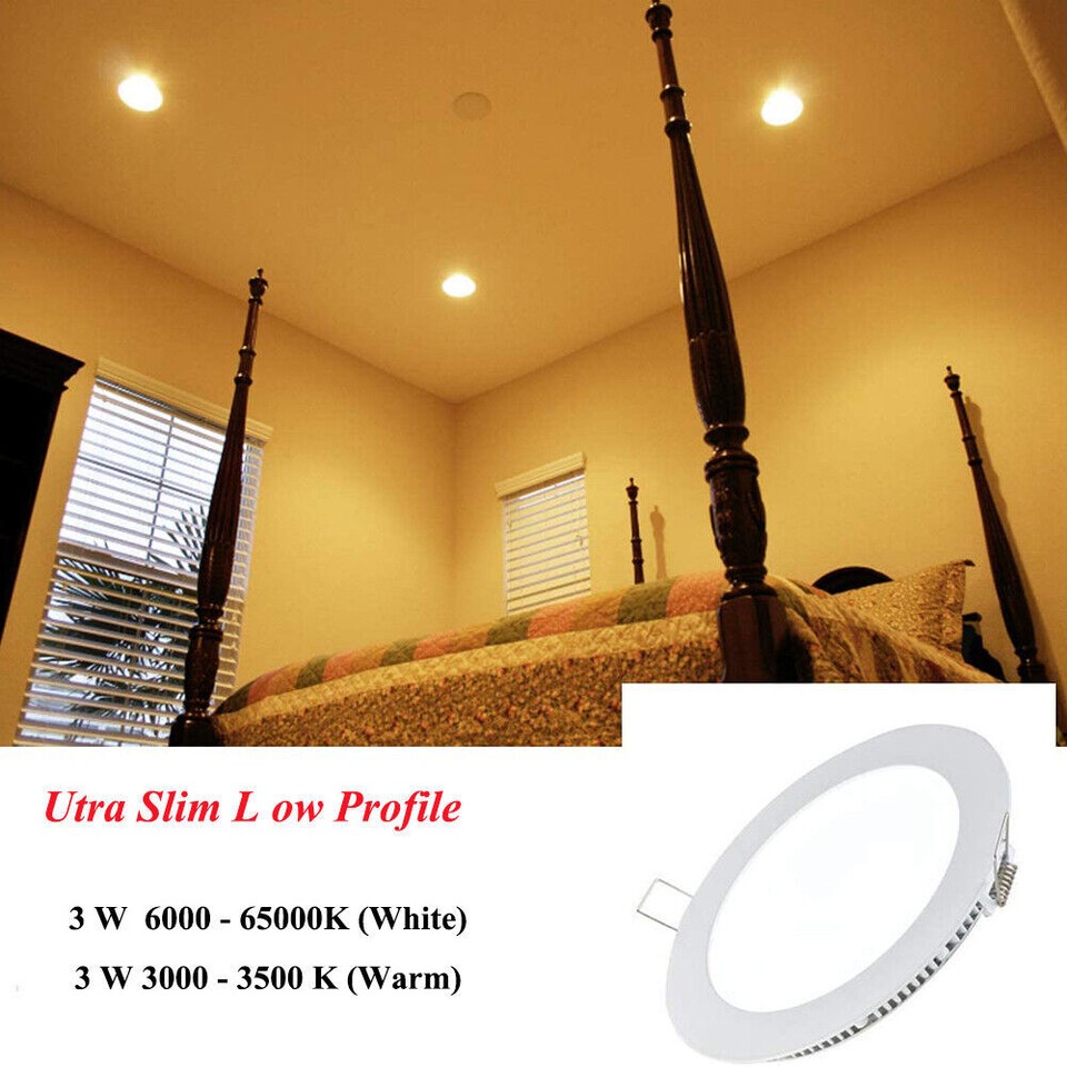 1* RV Lights Interior 12V Led Puck Light Dimmable RV Boat Recessed