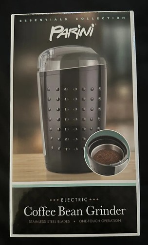 Electric Coffee Bean Grinder  Parini. 120V New In Box Black  6 Cup Grind Chamber - Afbeelding 1 van 5
