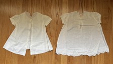 LOT OF 6 Vintage 1940s Baby Girl Dresses Cotton Handmade Philippines 6 mo-1 yr