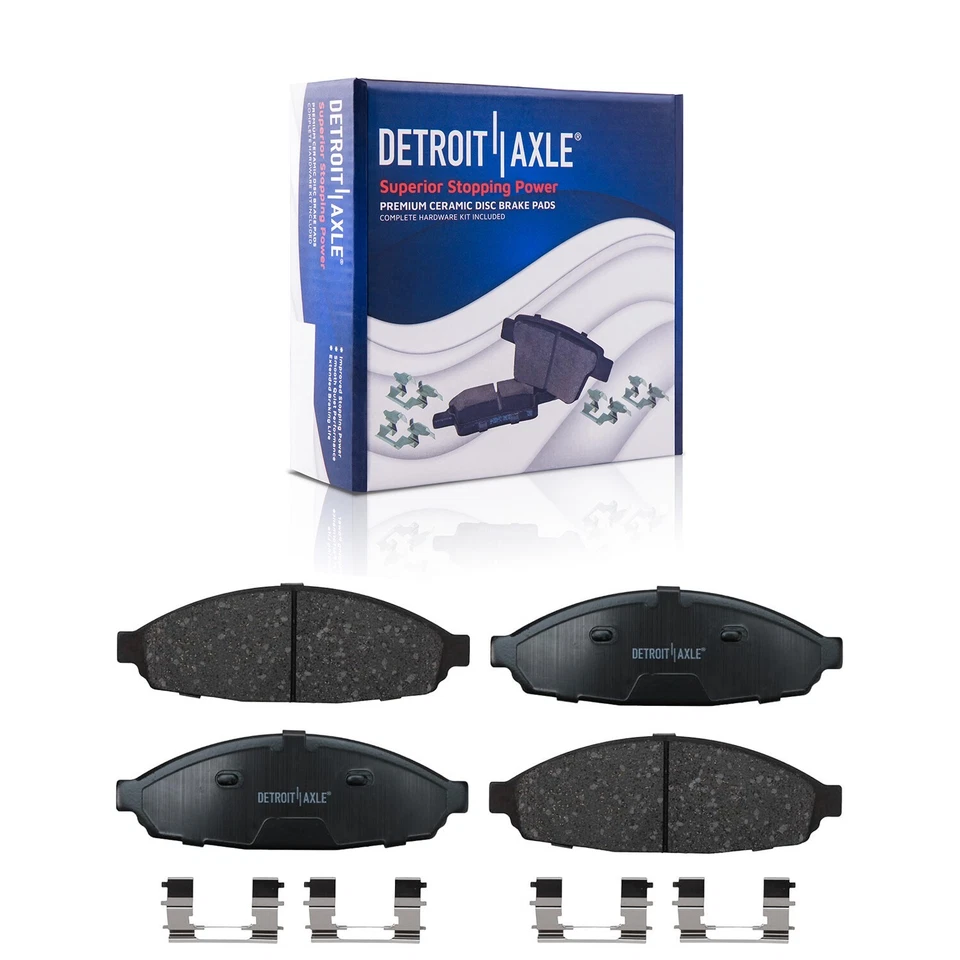 Kit de pastilhas de cerâmica rotores de freio dianteiro e traseiro para 2003 - 2011 Ford Crown Victoria - Imagem 4 de 4