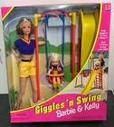 1998 Mattel #20333 GIGGLES 'N SWING Barbie & Kelly Play Set NRFB New Slide/Swing