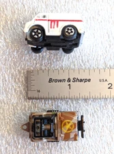 2x Micro Machines Vintage Camo Military Jeep & White Ford Van - 2 pc Lot