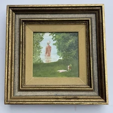 FRANK WHIPPLE PAINTING RARE SURREALISM FAMOUS LISTED SMALL GEM FINEST Famous