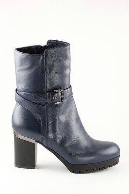 Marino Fabiani Leather Italian Boots New Winter Blue Fur  Sizes 5,6,11