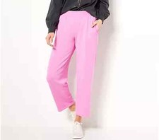 Candace Cameron Bure Malibu Lounge Strght Leg Pants-Plum Berry-Pet Small-A473372