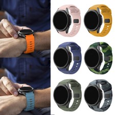 For Samsung Galaxy Watch 6 4 5 Pro 40/44mm Classic Silicone Band Strap 43/47mm N