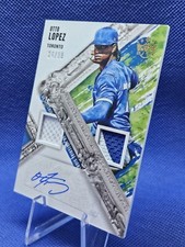 2022 Diamond Kings Otto Lopez  DMS-OL Dual 2 Color Patch Auto Blue Jays /99