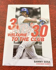 2023 Topps Series 1 Sammy Sosa Welcome To The Club Baseball Card #WC-11 Cubs