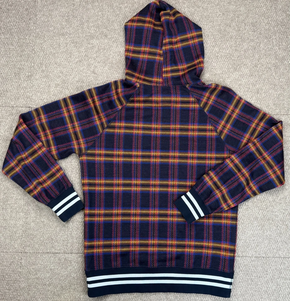 Todd Snyder 男式海军蓝格子羊毛混纺连帽 2 件套慢跑套装 S 码 — 第 2/4 张图片