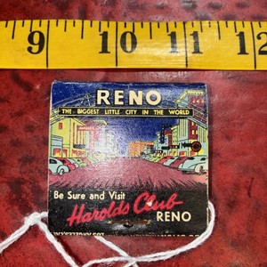 harolds club reno matchbook