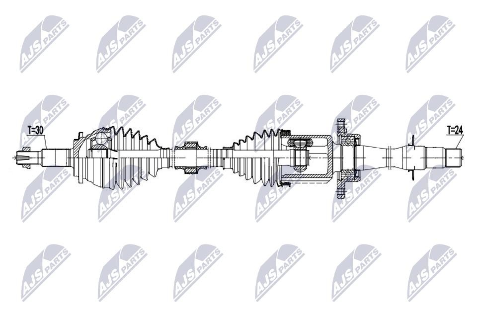Driveshaft For Toyota Camry 2.5H 19- Lexus Es300h 18- Front Right - Image 4