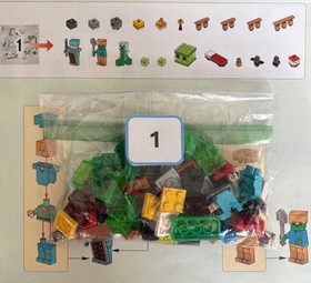 LEGO ⛏️Minecraft💕 21137 - THE MOUNTAIN CAVE 💎100% Complete Collectible💎