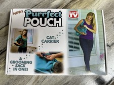 Purrfect Pouch Cat Carrier  Grooming Sack in One NIB Set Of 2