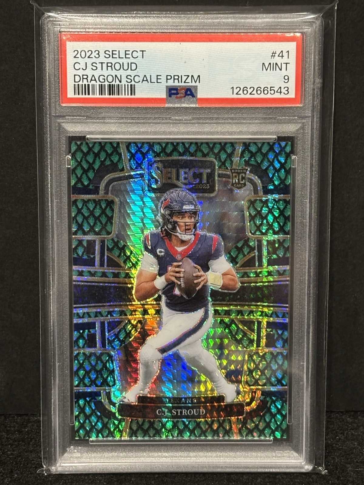 2023 Panini Select - Concourse C.J. Stroud #41 Dragon Scale Prizm /70 (RC)