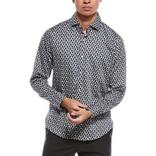 Ted Baker London Men S SOREN LS ARCHIE PRINT Slim Fit Button Down Shirt NWT