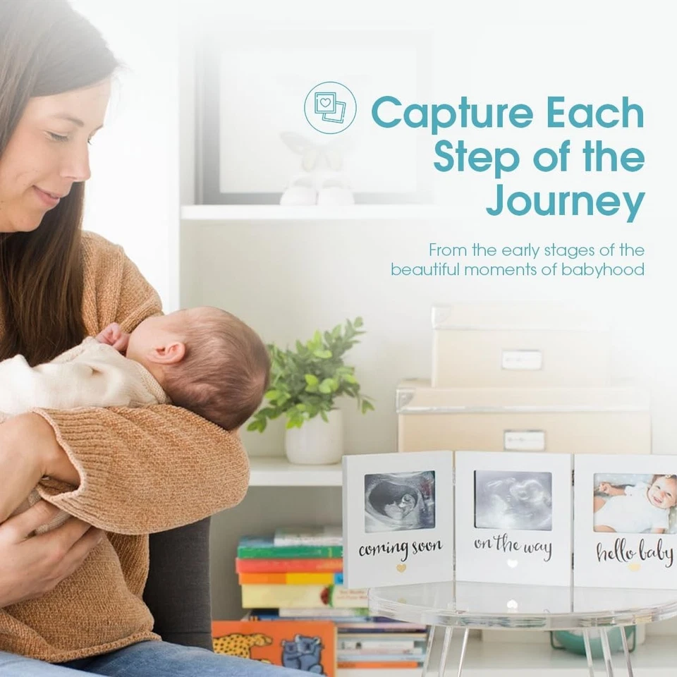 Pearhead Triple Sonograma 2.5x3.5 Pulgadas (Paquete de 1), Marco  Foto 3 de 4