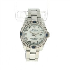 VINTAGE LADIES ROLEX DATEJUST 179160 ROMAN DIAL WRISTWATCH STAINLESS STEEL BOX