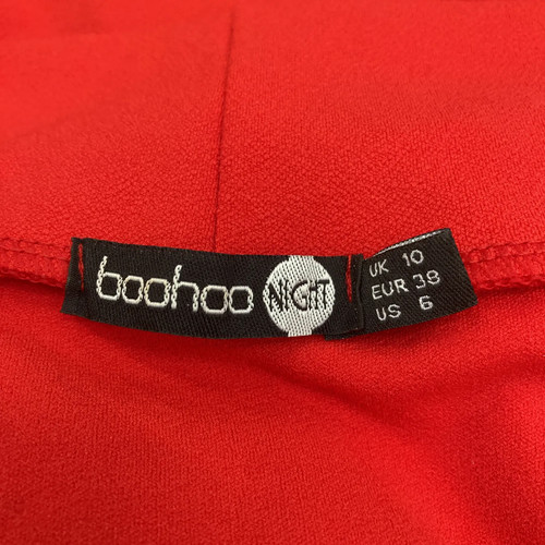 Boohoo, Maxikleid, Größe: 38, Rot, Einfarbig, Damen #6Zg - Bild 3 von 4