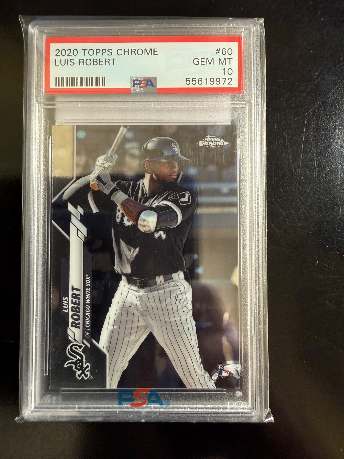 2020 Topps Chrome  #60  Luis Robert  RC  PSA 10  Chicago White Sox