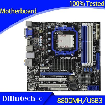 FOR ASRock 880GMH/USB3 Motherboard Supports 938-Pin DDR3 AM3/AM3+ 880G 16G AMD